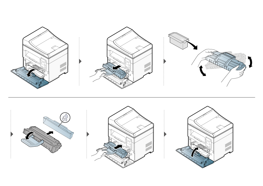 Replacing the toner cartridge